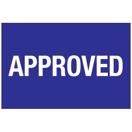 Bsc Preferred 2 x 3'' - ''Approved'' Labels BUY00021190